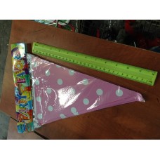 שרשרת דגלים 2 מטר ורוד